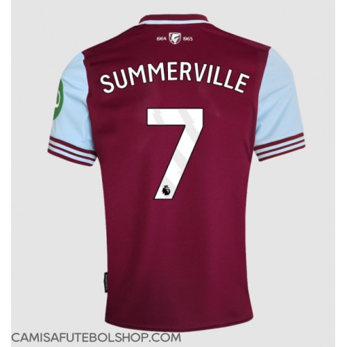 Camisa de time de futebol West Ham United Crysencio Summerville #7 Replicas 1º Equipamento 2024-25 Manga Curta